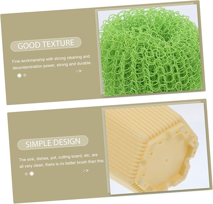 2sets Kitchen Cookware Cleaners Dish Brush Sink Cleaning Brush Veggie Scrubber Electric Cleaner Sturdy Handle