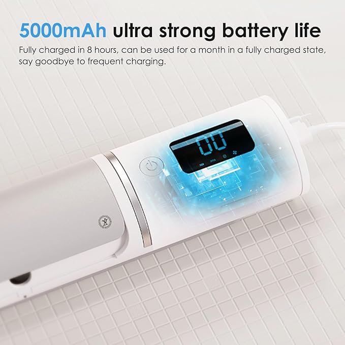 Wall Mounted Toothbrush Holder, Electric Tooth Brush Holders Single Person Cleaner for Bathroom, with Auto Inductive Open/Close Cover, Clean, Dry for Home, Travel (4 Slots)