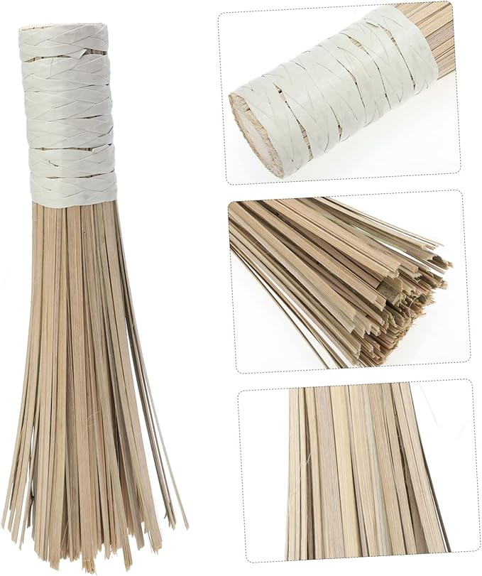NOLITOY 2pcs Bamboo Pot Brush for Grout Stove Kitchen Cleaning Dish Scrubbers Strong Cleaning Ability