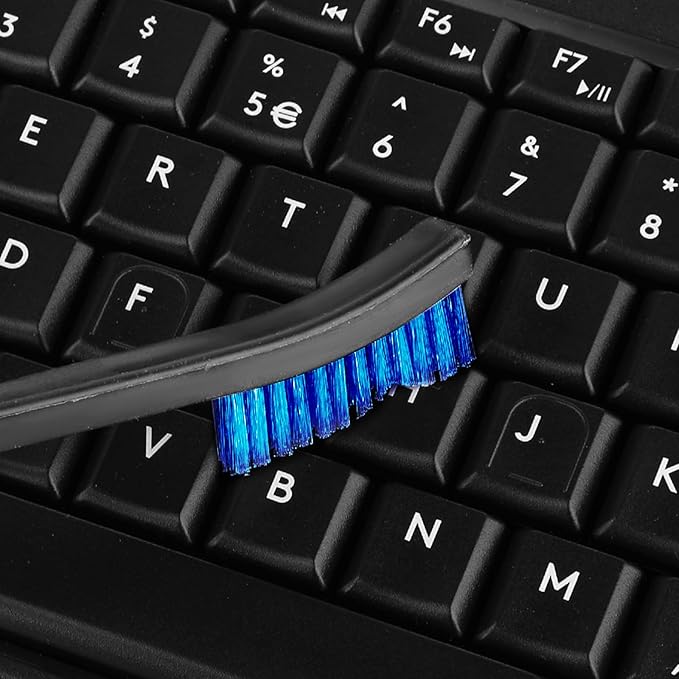 JIEYAO 10pcs Double-Ended Mini Detailing Brushes, All Purpose Small to Large Cleaning Brush Set, Stiff Bristles for Kitchen Sink Gaps Corners (Blue)