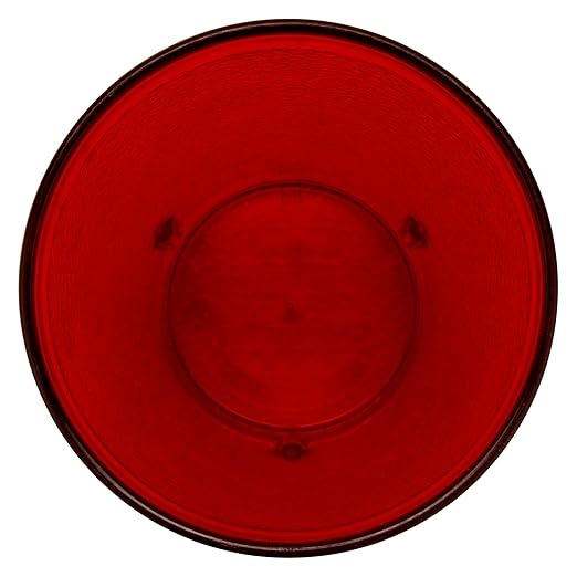 G.E.T. 6612-1-R-EC Heavy-Duty Plastic Restaurant Tumblers, 12 Ounce, Red (Set of 4)