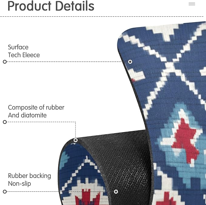 Kitchen Sink Splash Guard 2 PCS 14.7 Inch Sink Faucet Mat Splash Guard for Bathroom Countertop Water Absorbent Foldable Cuttable Soft Washable Vintage Blue Floral Patriotic