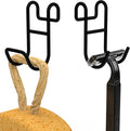 Black Shower Caddy with Hooks - 2 Pack Shower Caddy for Loofah and Razor