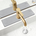 Stone Faucet Mat for Kitchen Bathroom Sink Diatomite Quick Dry Around Faucet Protectors Water Absorbing Stone Drying Tray Kitchen Sink Splash Guard Drip Water Catcher for Bathroom Counter Accessories