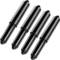 Shappy 4 Pcs Universal Toilet Paper Holder Replacement Rod Spring Loaded Plastic Retractable Paper Replacement Rod Toilet Tissue Roll Holder Insert for Bathroom Home Fixture Accessories (Black)