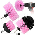 4pcs Drill Brush Attachment Kit, 2025 New Grout Drill Brush Set, All Purpose Power Scrubber Cleaning Kit for Bathtubs, Tile Grout Lines, Bathroom, Showers, Tile, Tile Seams