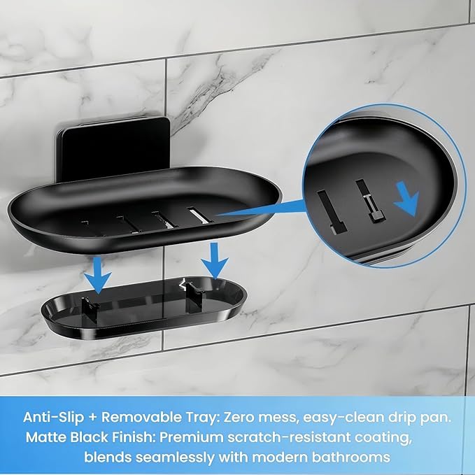 Flat Panel Design Shower Caddy,Anti-Tip & Anti-Fall Bathroom Organizers and Storage,4-Pack Rust-Resistant Aluminum Shower Shelves with Soap Holder&Towel Bar,Spacious Bathroom Accessories Set