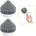 2Pcs Corner Brush Heads Set for Electric Spin Scrubber Cleaning Corners Gap Edge, and Hard-to-Reach Places(White)
