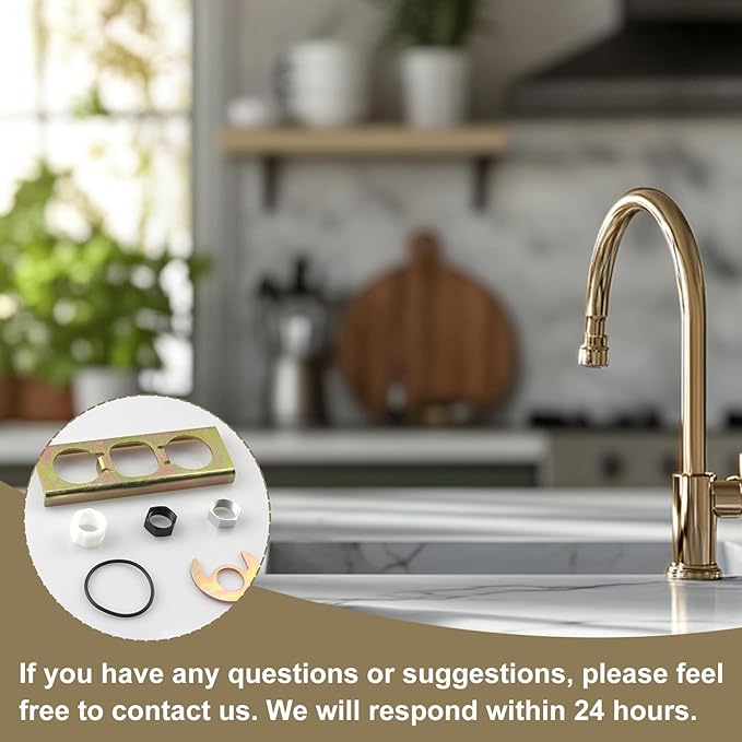 for Moen 113173 Kitchen Faucet Kits, Includes Mounting Plate, Installation Hardware and Installation Nut Tool Set