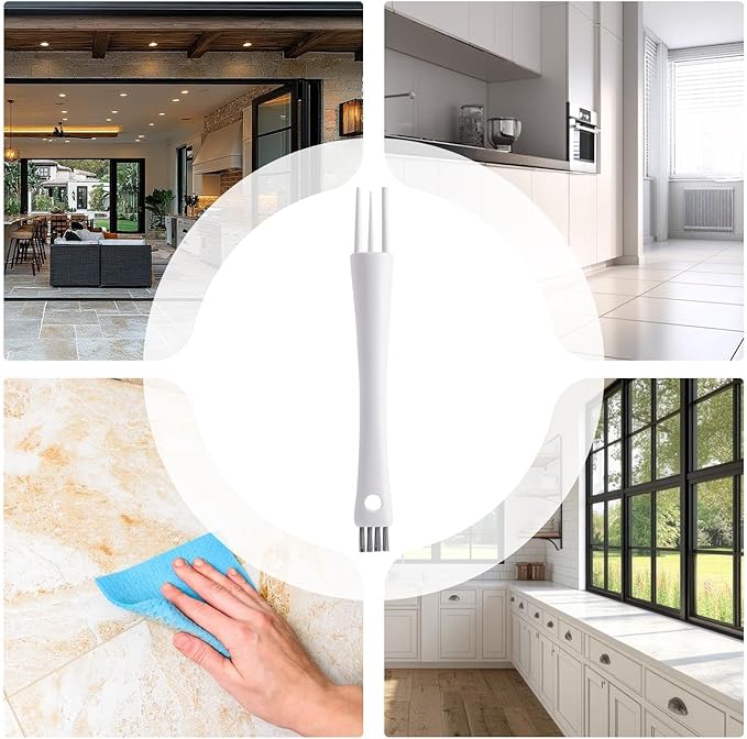 Crevice Cleaning Brush - 16.5×2cm Multipurpose Floor Grout Cleaner Tool | Suitable Tile Crevice Scrubber, Narrow Cleaning Brush for Home Apartment Office Farmhouse Living Room Bedroom