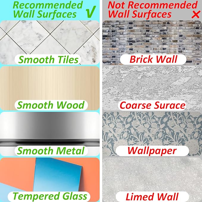 cobee 8 Pcs Shower Caddy Adhesive Replacement, Shower Adhesive Hooks Wall Hooks, Transparent Strong Adhesive Hooks, No Drilling Wall Mount Hooks for Shower Caddy Shelves Rack(4 Pcs Set)