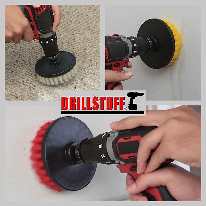 Cleaning Supplies - Drill Brush - Carpet - Upholstery Cleaner - Shower Door - Bathroom Accessories - Shower Cleaner - Bath Mat - Bathtub - Outdoor - Scrub Brush - Bird Bath - Concrete Cleaner