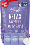 Cleverfy Lavender Shower Steamers Aromatherapy - Valentines Day Gifts for Her, Him, Women, Daughter, Mom, Girlfriend, Wife, Teen Girls - Valentines Gifts for Her, Him, Women and Men - 18 Tablets
