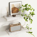Fun Memories Deep Floating Shelves - 16" W x 9.3" D x 1.6" H Rustic Grey Wall Shelf - Wall Mounted Shelves for Storage - Wooden Shelves with Invisible Brackets for Living Room, Farmhouse - Set of 2
