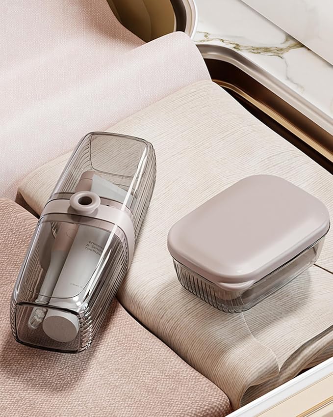 Travel Soap Case, Leakproof Soap Container with Lid, Portable Bar Soap Holder for Traveling, Transparently Soap Dishes for Bathroom, Shower, Gym, School, Camping, Vacation, Outdoor