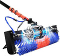 24FT Window & Solar Panel Cleaner with Carbon Fiber Pole, 400rpm Heavy-Duty Cleaning Brush, 110V Electric Power System, Commercial-Grade PV Panel and Window Cleaning Tool Kit