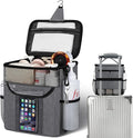 Portable Shower Caddy Shower Bag, Travel Toiletry Bag Tote Bag College, Large Capacity Mesh Shower Caddy Portable for Student for Dorm Room Bathroom Camping Essentials (Gray)