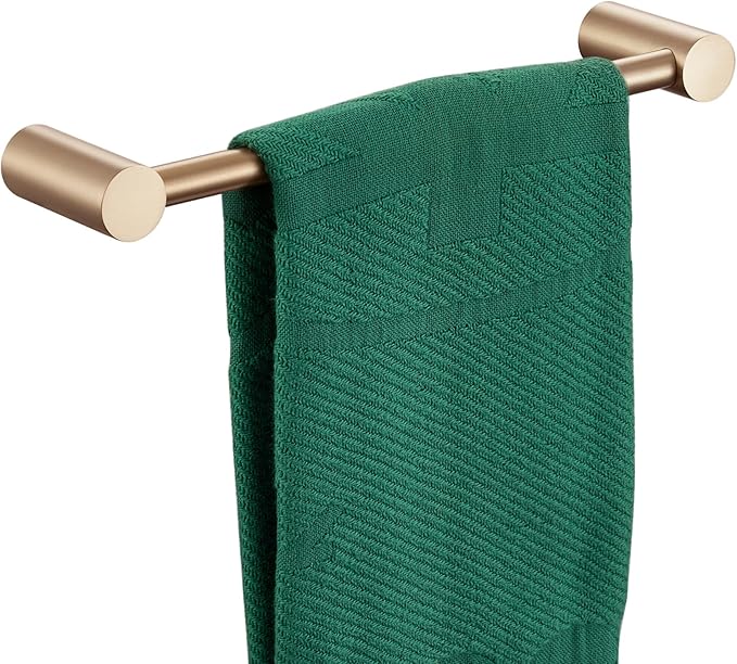 KOKOSIRI Towel Holder for Bathroom Wall 16-Inch Hand Towel Bar Hangers Bathroom Accessory Wall Mounted Champagne Bronze Stainless Steel, B4007CPG-L16