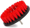 Grout Cleaner 5 Inch Flat Drill Brush | Tile and Grout Cleaner Tool Drill Brush Attachment | Bathroom and Shower Scrubber | Stiff Nylon Bristles Remove Soap Scum | Baseboard Cleaner Tool