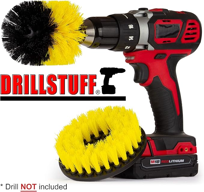 Bathroom, Shower, Tub,Tile and Grout Ultimate Power Scrubber Multi-Purpose Brushes