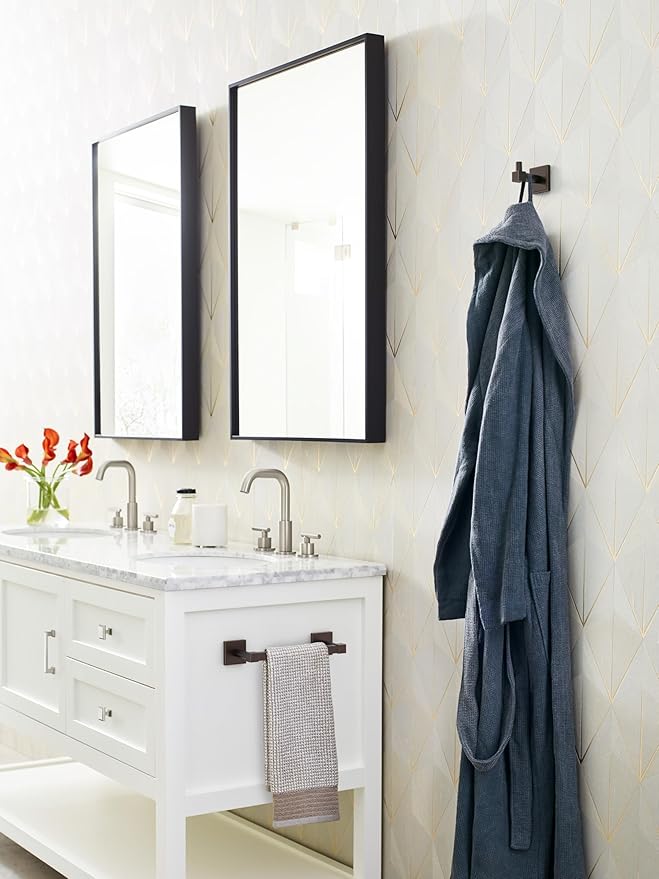 Amerock Appoint Oil-Rubbed Bronze 8 inch (203mm) Towel Bar, BH36075ORB