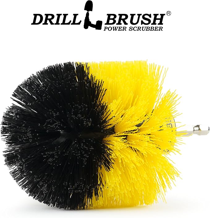 Drill Brush - Bathroom Cleaning Accessories - Shower Cleaner Brush - Scrub Brush - Bath Mat - Bathtub Brush - Sink Brush - Toilet Scrubbing Brush - Tile Flooring Cleaner - Grout Cleaner Brush for Home