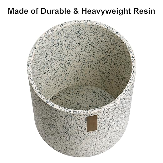 Allure Home Creation Lerrazzo Resin Wastebasket