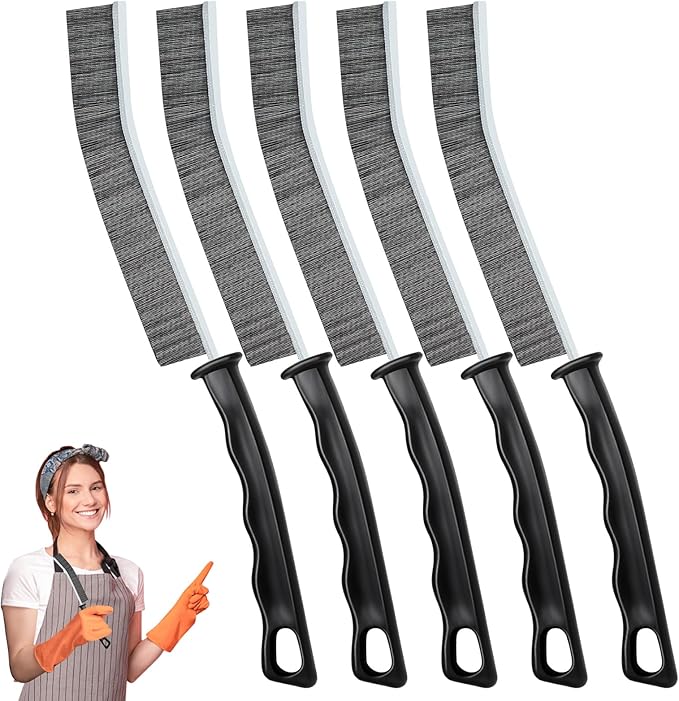 Crevice Cleaning Brush, Hard Bristle Brush for Cleaning, Multifunctional Gap Cleaning Brush Tool, Household Cleaning Tools for Kitchen, Bathroom, Toilet, Sink, Bathtub (5PCS)