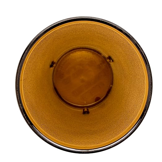G.E.T. 6620-1-A-EC Heavy-Duty Plastic Restaurant Tumblers, 20 Ounce, Amber (Set of 4)