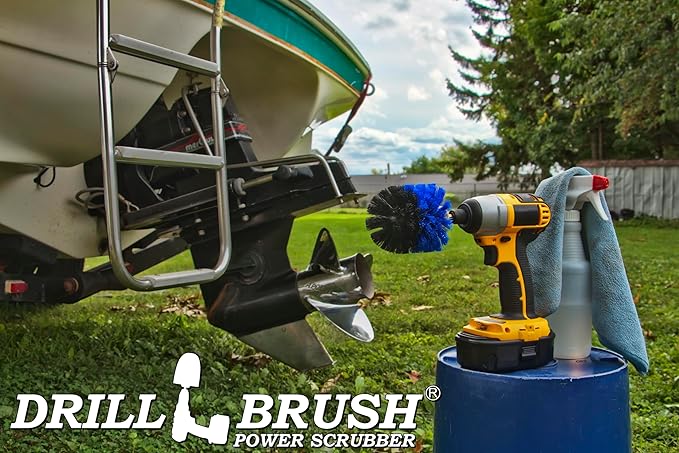 Marine Scrubbing Brush Head - Aquatic Cleaning Supplies - Boat Upkeep Accessories - Hull Cleaning Brush Tool - Pool Cleaning Tools for Home Use - Pool Lining Cleaning Tool - Best Tank Cleaning Brush