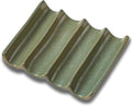 Ceramic Soap Dish, Draining Bar Soap Holder Tray, Soap Saver for Shower, Bathroom, Sink, Kitchen and Countertop, Decorative Square Soap Dish, Green 1 Pcs