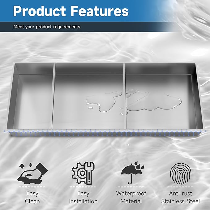 Shower Niche 13 × 31, 3 Shelves Wall Niche Recessed Shelf for Bathroom Storage, Shower Niche Insert Tile Ready No Tile Needed Over Mount Installation, Brushed Nickel