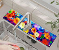 Kitchen Sink Splash Guard Faucet Mat -1 PC Super Absorbent Fast Drying Mat Sink Gadgets-Splash Guard Behind Faucet Drip Catcher for Kitchen, Bathroom,Sink Mat, Dish Drying Mat, Bathroom(23.5" X 5.5" )