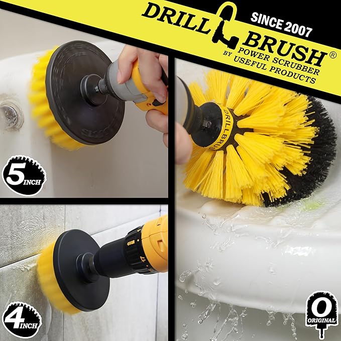 Tile and Grout Drill Brush Cordless Drill Power Scrubber