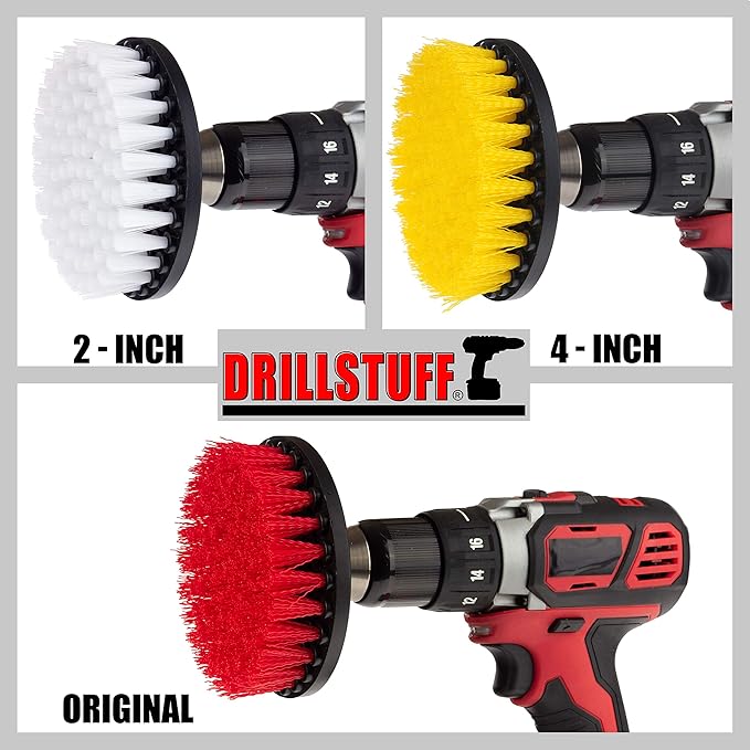 Cleaning Supplies - Drill Brush - Carpet - Upholstery Cleaner - Shower Door - Bathroom Accessories - Shower Cleaner - Bath Mat - Bathtub - Outdoor - Scrub Brush - Bird Bath - Concrete Cleaner