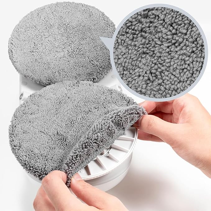 10 Pieces Microfiber Replacement Pads for X1 Window Cleaners, Reusable, Machine Washable