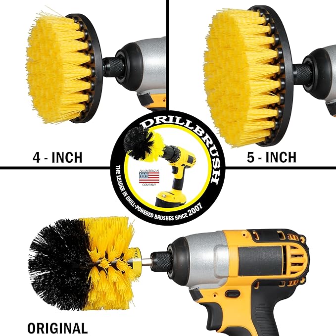 Tile and Grout Drill Brush Cordless Drill Power Scrubber