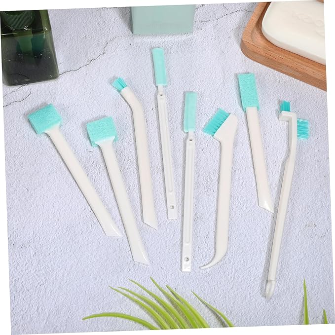 Household Cleaning Brush with Sturdy Bristles Multifunctional Crevice and Grout Scrubbers for Kitchen Bathroom Floors and Windows Lightweight with Hanging for Convenient Storage