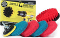 Drill Brush - Cleaning Supplies - Indoor - Bathroom Accessories - Tile - Grout Cleaner - Shower Cleaner - Bathtub - Bath Mat - Scrub Brush - Porcelain - Outdoor - Garden - Patio - Deck Brush - Granite