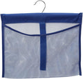 Portable Mesh Pocket with Rotatable Hanger, Quick Dry Serial Type Bath Storage Organizers for Travel, Camper, RV, Gym, Cruise, Cabin, College Dorm Shower(Blue)