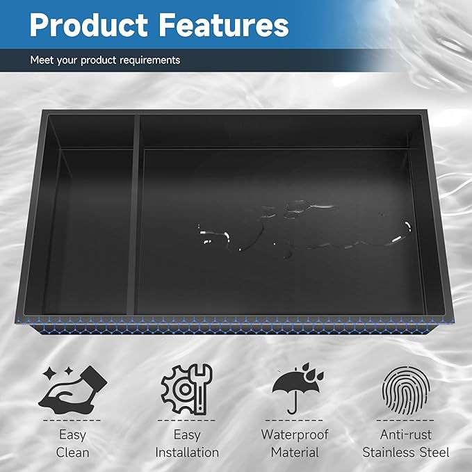 Shower Niche 13" X 25" Black, Stainless Steel Wall Niche Double Shelves Recessed Shower Shelf for Bathroom Storage, No Tile Needed Over Mount Installation