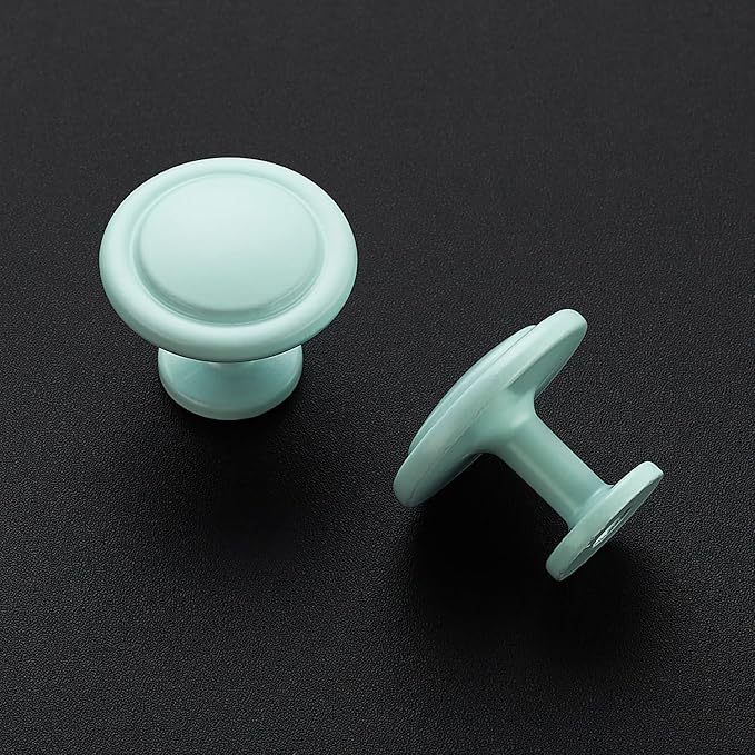 Ravinte 50 Pack 1-1/4 inch Kitchen Cabinet/Drawer/Dresser Knobs Green Zinc Drawer Pulls/Handles