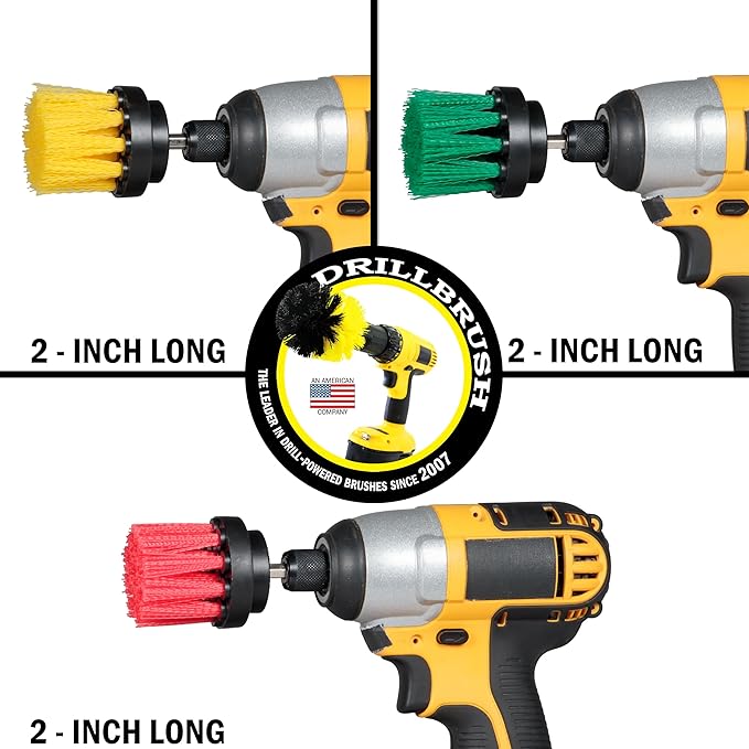 Kitchen Accessories - Drill Brush - Grout Cleaner - 2-inch Diameter Multi-Purpose Spin Brush Kit - Garden Statues - Bird Bath - Granite Cleaner - Bathroom Accessories - Shower Curtain - Baby Bath Tub