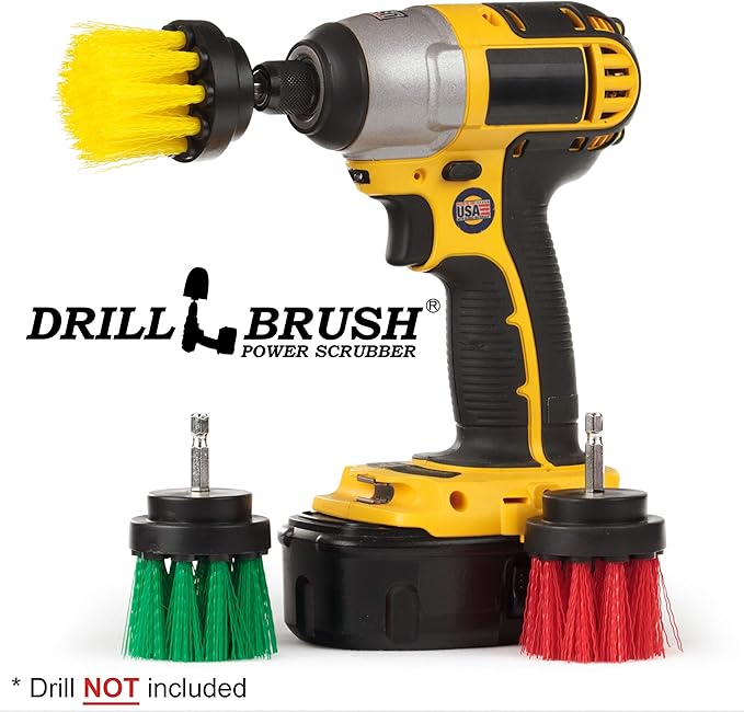 Kitchen Accessories - Drill Brush - Grout Cleaner - 2-inch Diameter Multi-Purpose Spin Brush Kit - Garden Statues - Bird Bath - Granite Cleaner - Bathroom Accessories - Shower Curtain - Baby Bath Tub