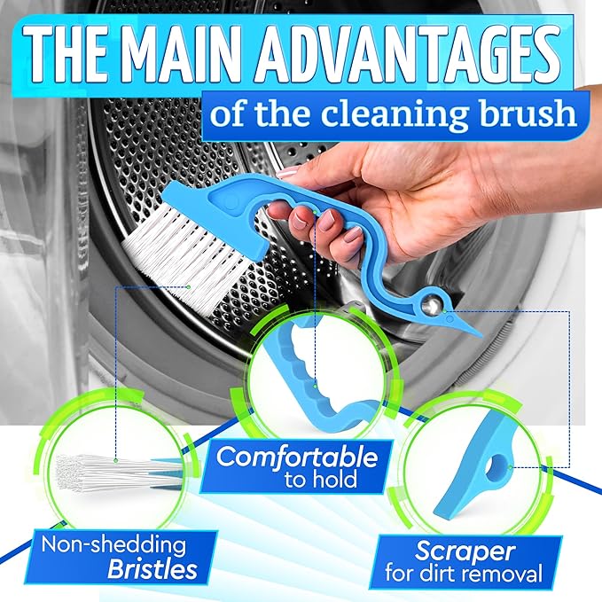 2 Pcs Crevice Cleaning Brush - Sliding Window Track & Gap Brush - Hard Bristle Dust Remover for Bathroom & Kitchen