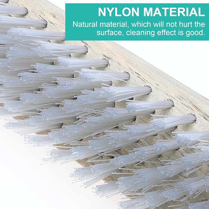 Nylon Wire Brush Head with Stiff Bristles, Floor Cleaning Tool Replacement for Moss Removal and Multi-Purpose Scrubbing, Suitable for Outdoor Patio and Indoor Floor Cleaning