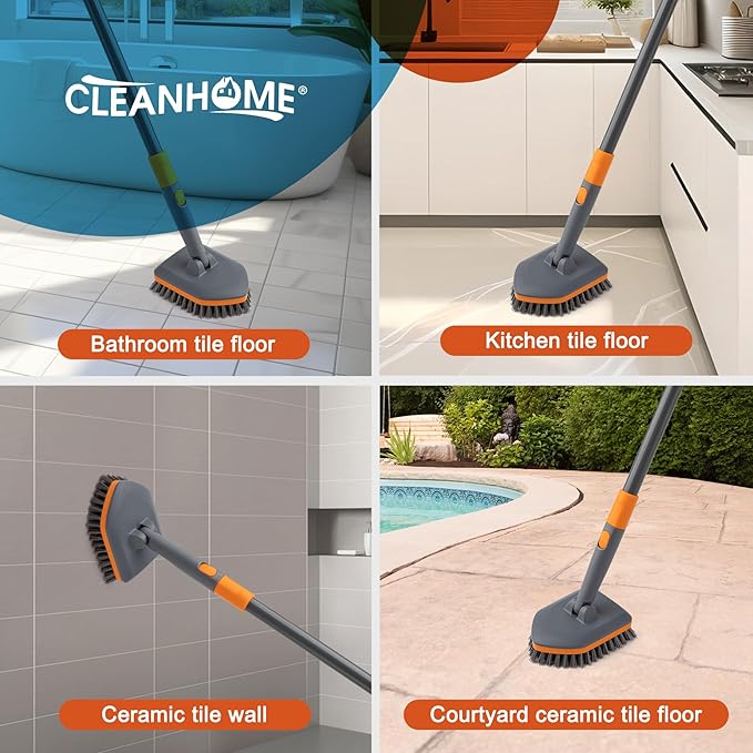 Tile Scrubber Brush Replacement Head 2 Pieces（Fit for ASIN:B09GF2LSZ8