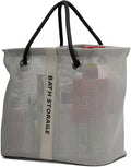 Bath Storage Shower Caddy Organizer for Bathroom, College Dorm, Camp, Gym (Large Grey)