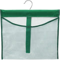 Portable Mesh Pocket with Rotatable Hanger, Quick Dry Serial Type Bath Storage Organizers for Travel, Camper, RV, Gym, Cruise, Cabin, College Dorm Shower(Green)