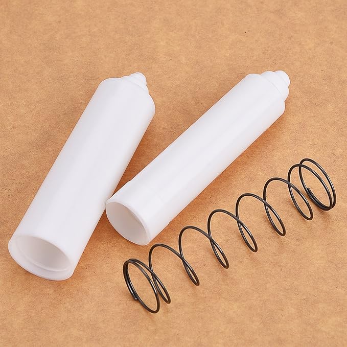 Shappy 4 Pcs Universal Toilet Paper Holder Replacement Rod Spring Loaded Plastic Retractable Paper Replacement Rod Toilet Tissue Roll Holder Insert for Bathroom Home Fixture Accessories(White)
